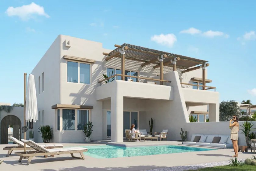 Hacienda Waters, a whitewashed villa and pool terrace