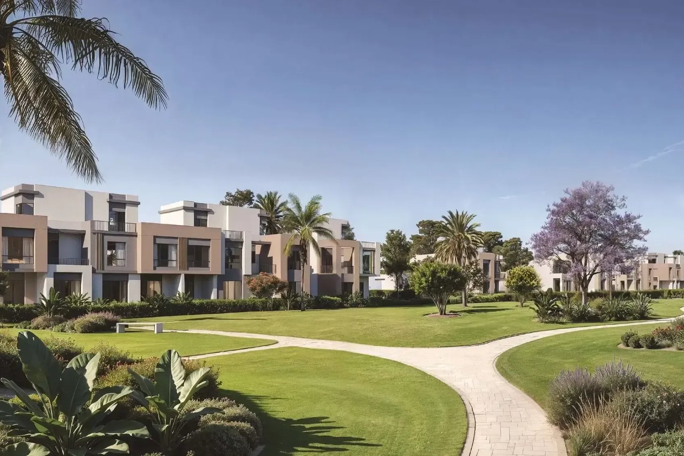 SODIC East, villas and landscaped streets