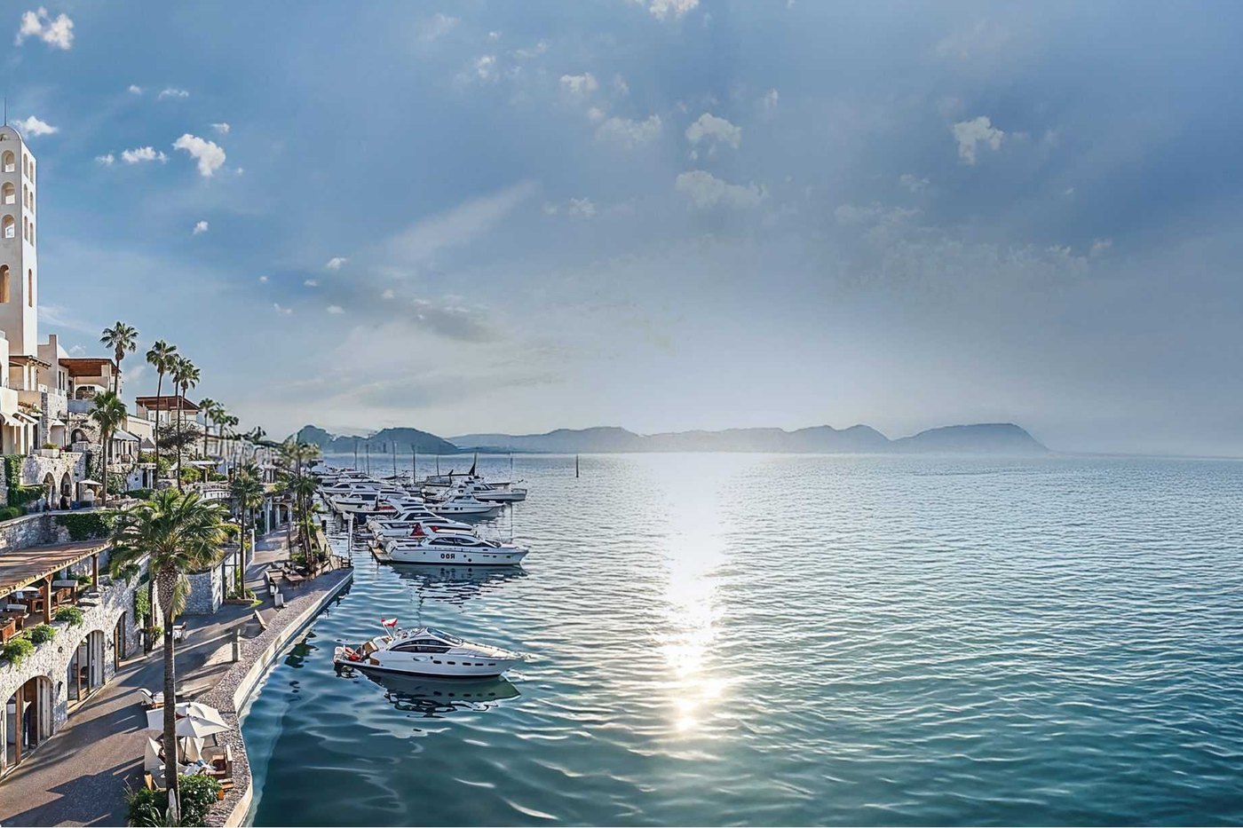 SouthMed, marina promenade and waterfront buildings