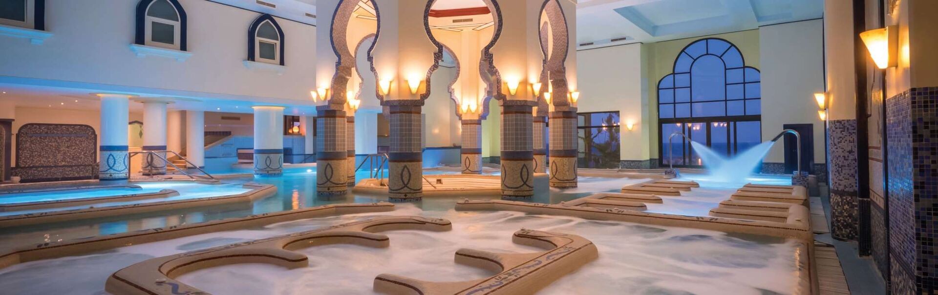 Inside the Cascades thalasso spa at Somabay